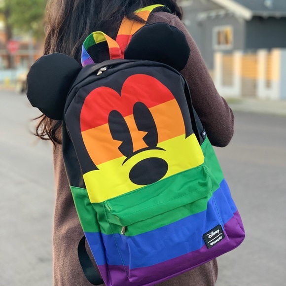 mickey rainbow backpack
